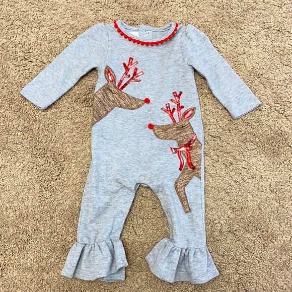 Mud Pie Other - MUD PIE- baby reindeer Christmas jumpsuit